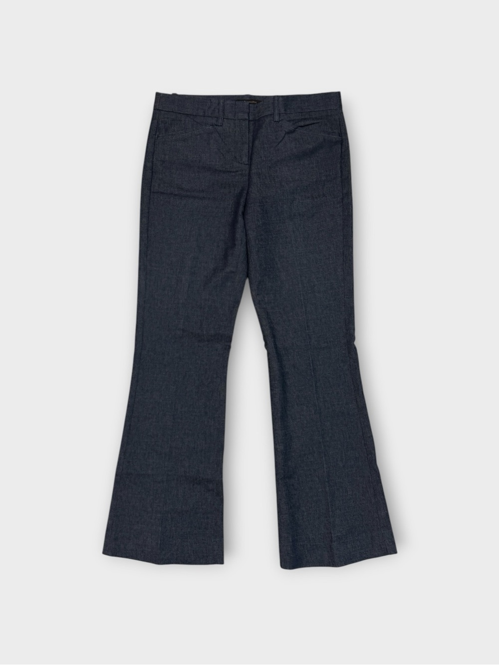 BCBGMaxAzria Dark Navy Boot-Cut Dress Pants